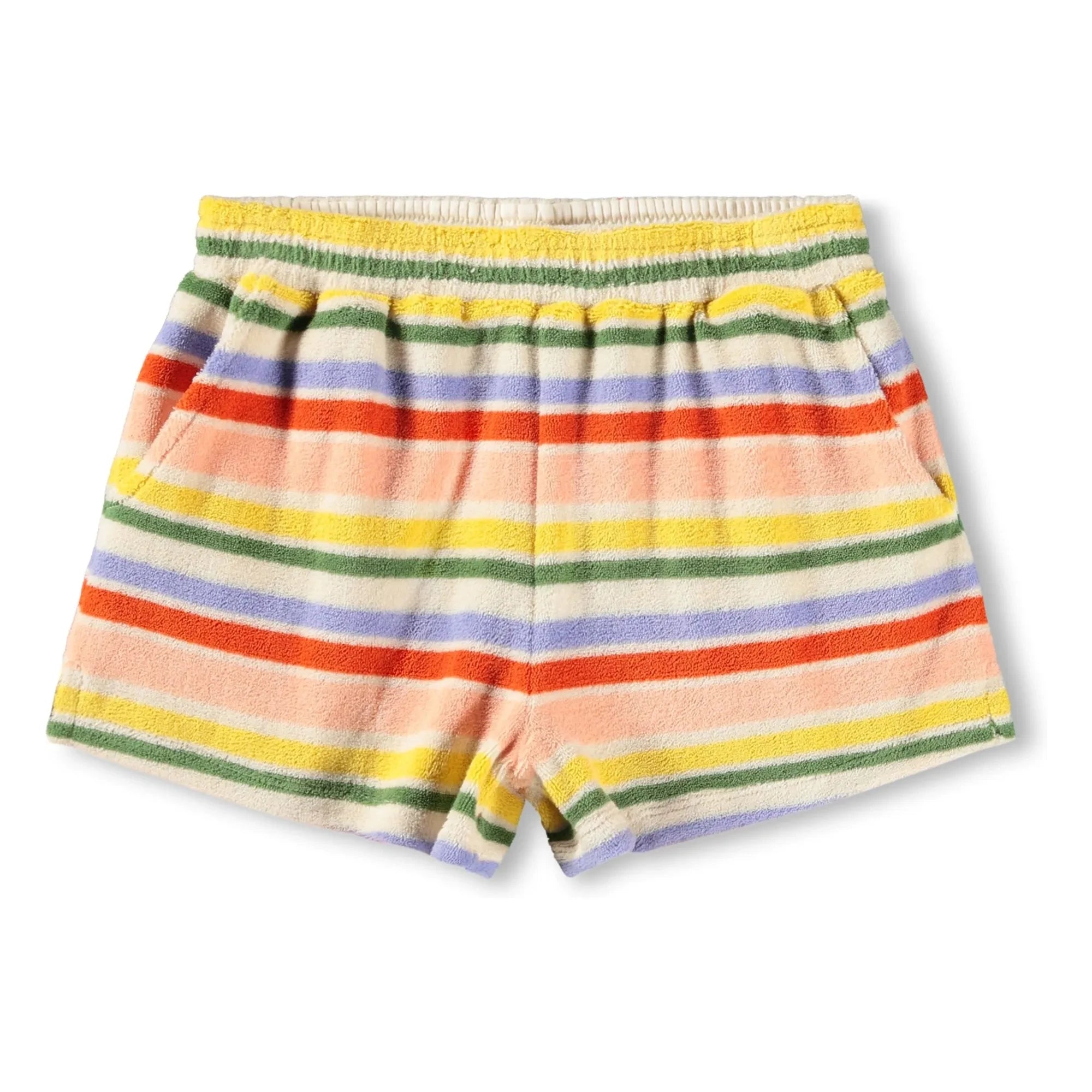 Molo – Angela Gestreifte Bio-Baumwollshorts | Orange
