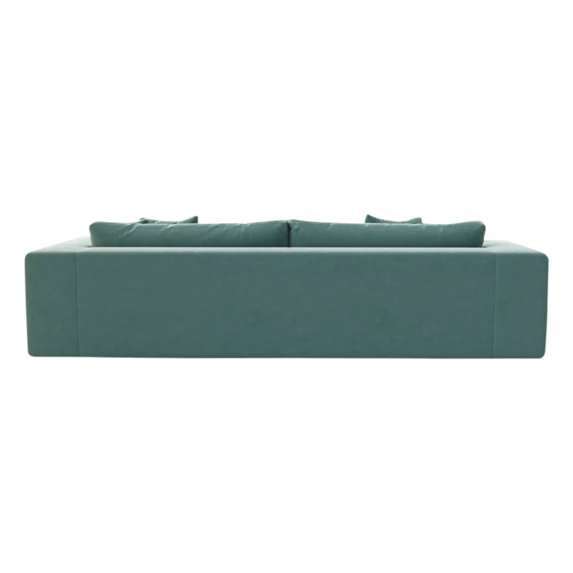 Panac Edition - Bellechasse Samt gebürstetes Sofa 4-Sitzer - 275 cm | Cognac