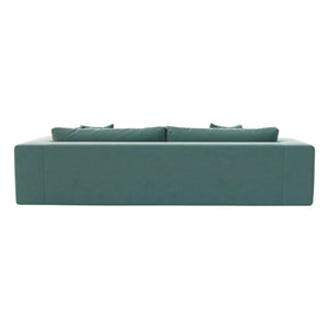 Panac Edition - Bellechasse Samt gebürstetes Sofa 4-Sitzer - 275 cm | Cognac
