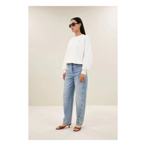 By Bar - Bibi Lucky Everyday Cotton Sweatshirt | Weiß