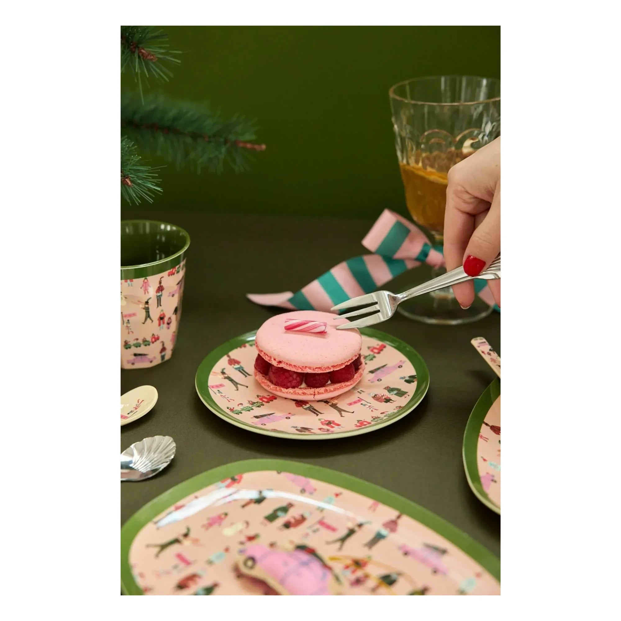 Rice - Holiday Melamin Dessertteller | Hellrosa
