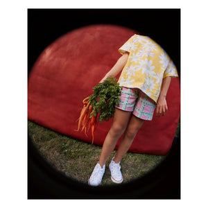 Goldie + Ace – Karierte Shorts | Rosa