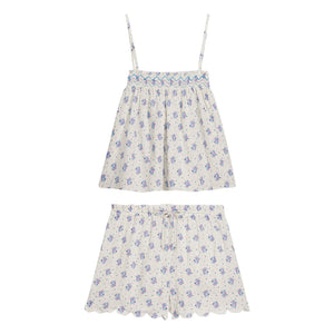 Louise Misha - Minala Pyjama aus Bio-Baumwolle | Creme