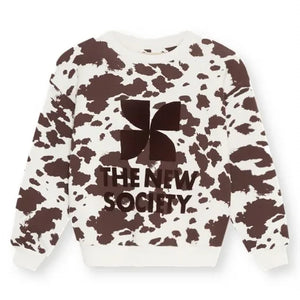 the new society - TNS İnek Logolu Sweatshirt | Kahverengi