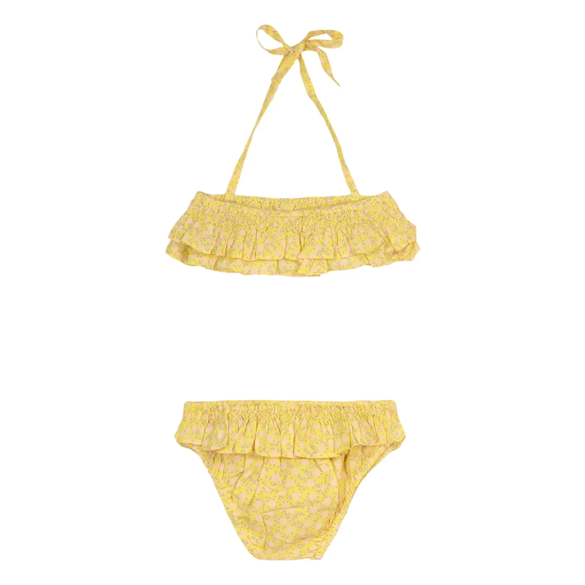 Bonton - 2-teiliger Badeanzug New Wave Fleuri | Gelb