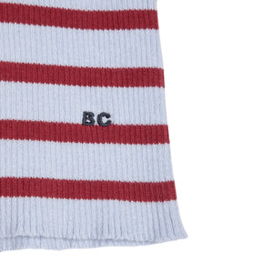Bobo Choses – Gestreifter Pullover aus Bio-Baumwolle und Merinowolle | Hellblau