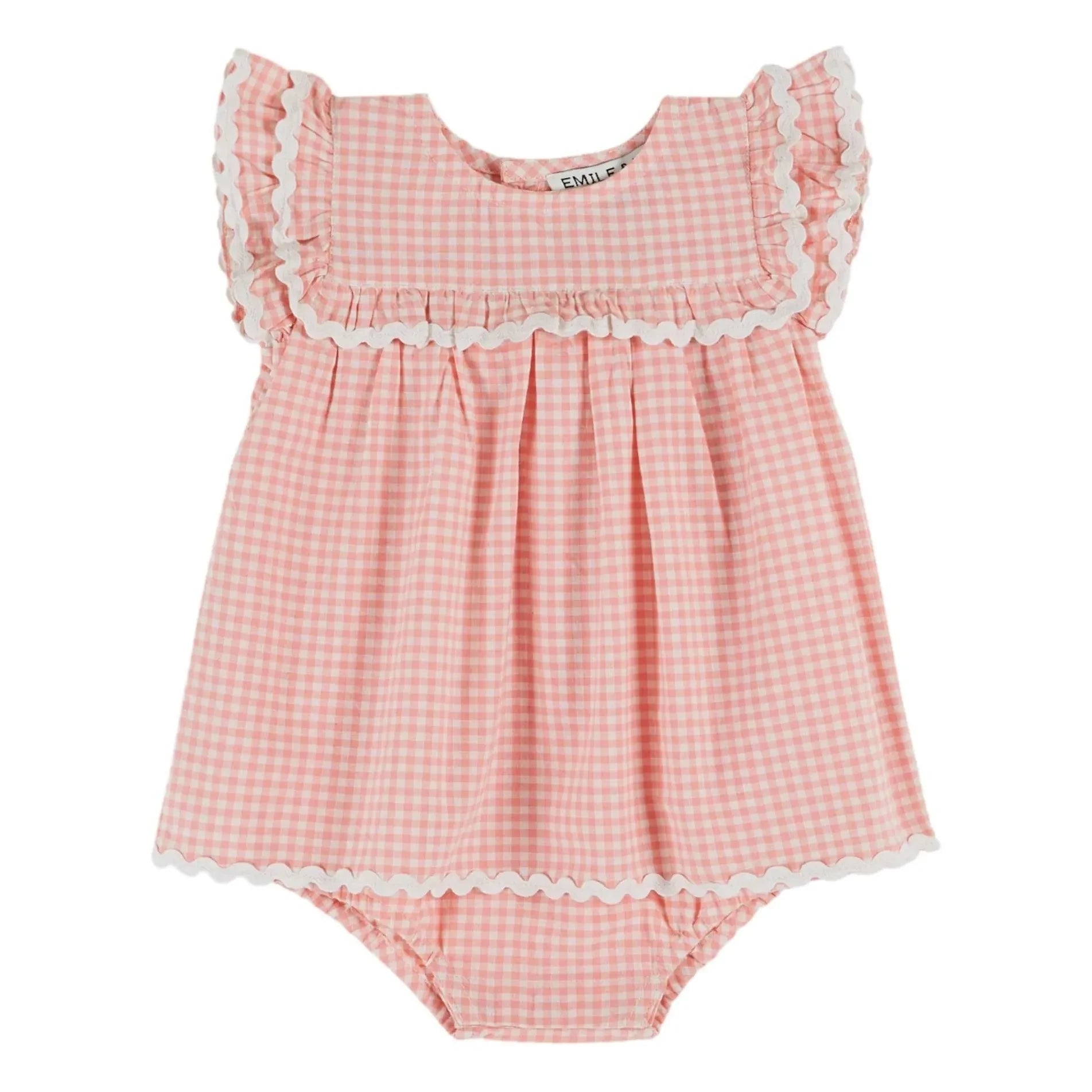 Emile et Ida - Spielerischer Overall aus Bio-Baumwolle | Rosa