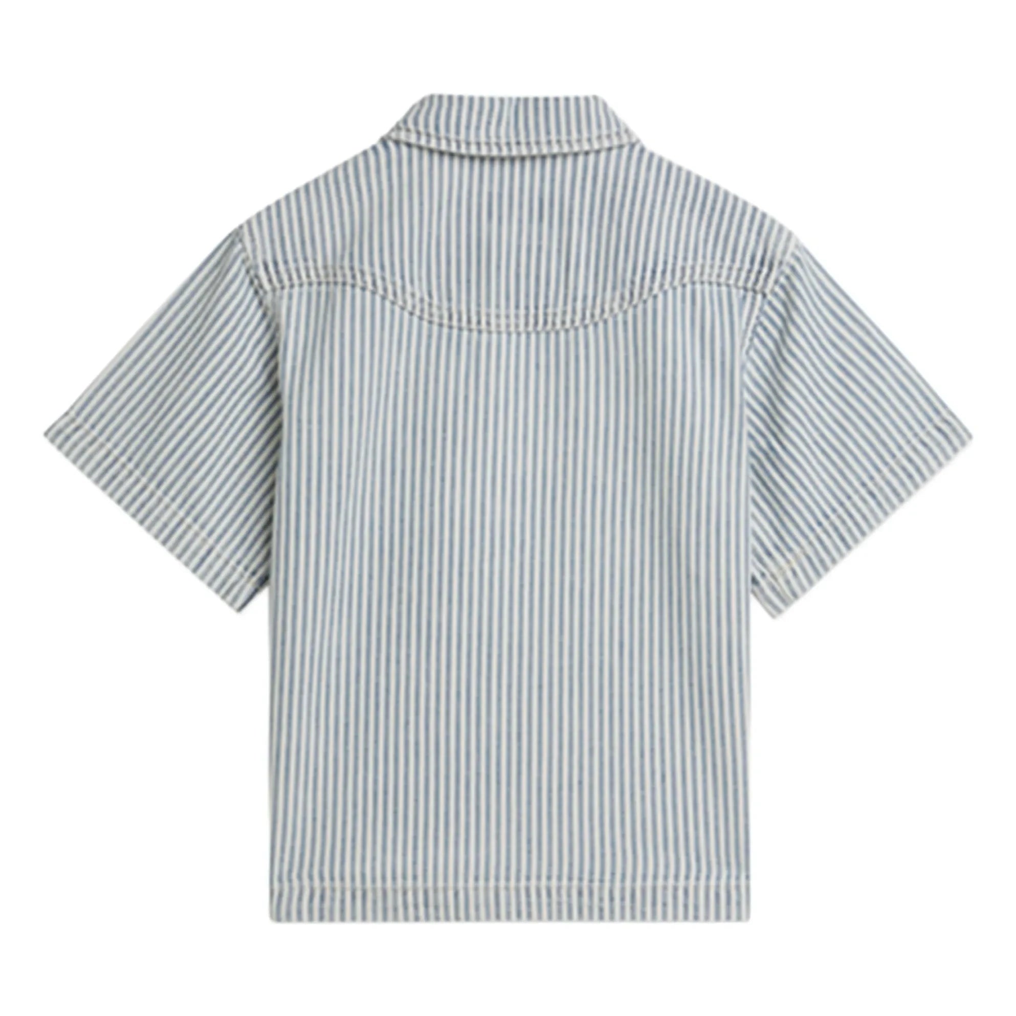 Scotch & Soda - Gestreiftes Jeanshemd | Hellblau