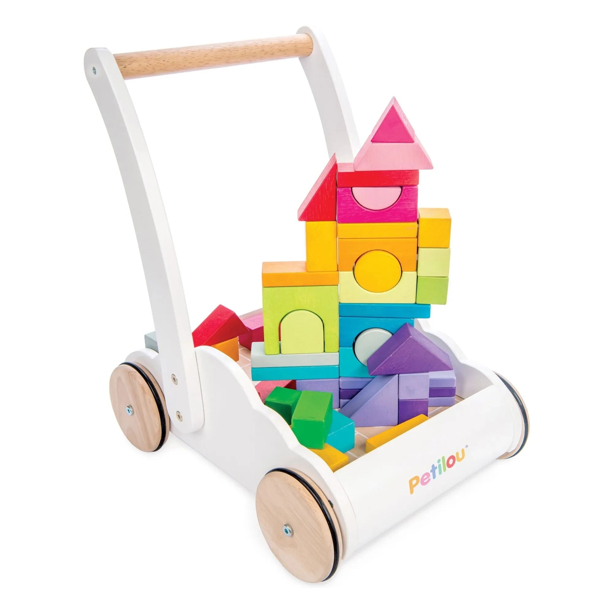 Le Toy Van - Wolken Holzklötze-Wagen | Weiß