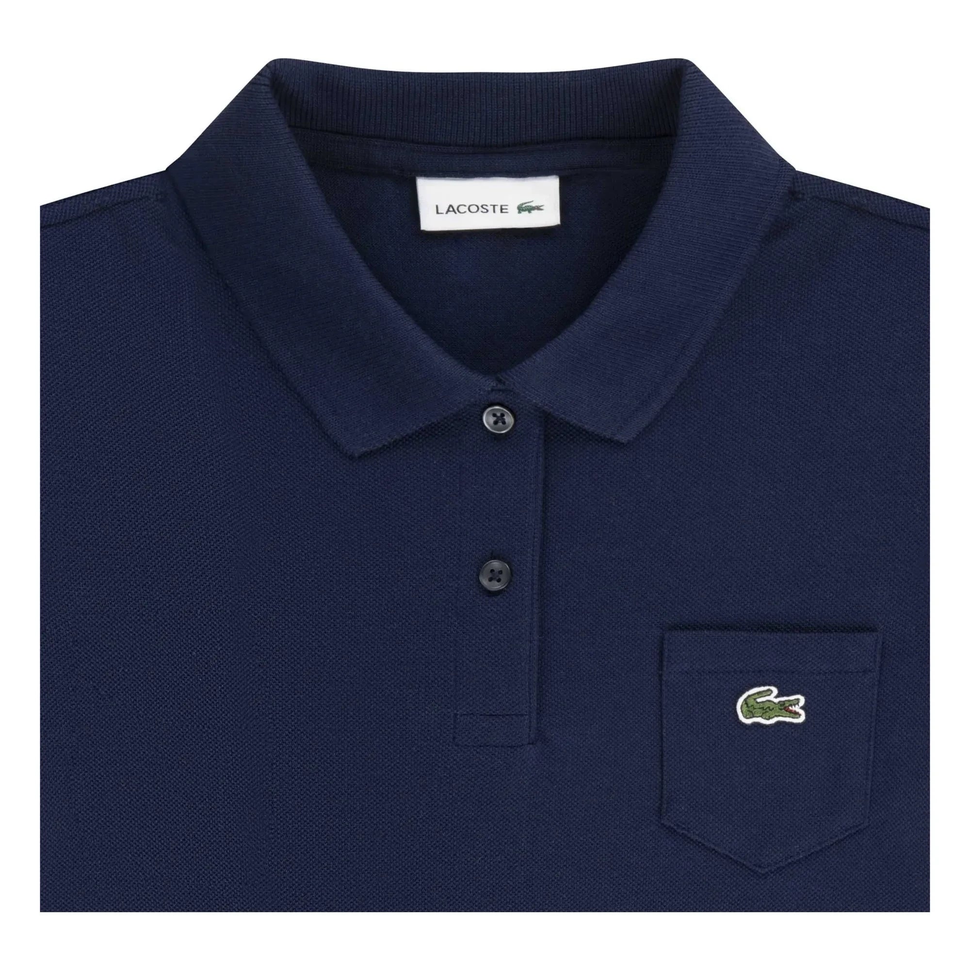 Lacoste – Polokleid aus Bio-Baumwolle | Marineblau