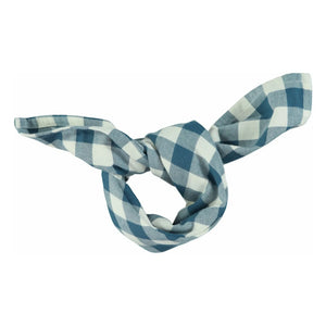 Piupiuchick - Bio-Baumwoll Bandana mit Karomuster | Blau