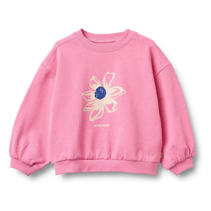 Weizen - Sweat Eliza Flowers Bio-Baumwolle | Rosa
