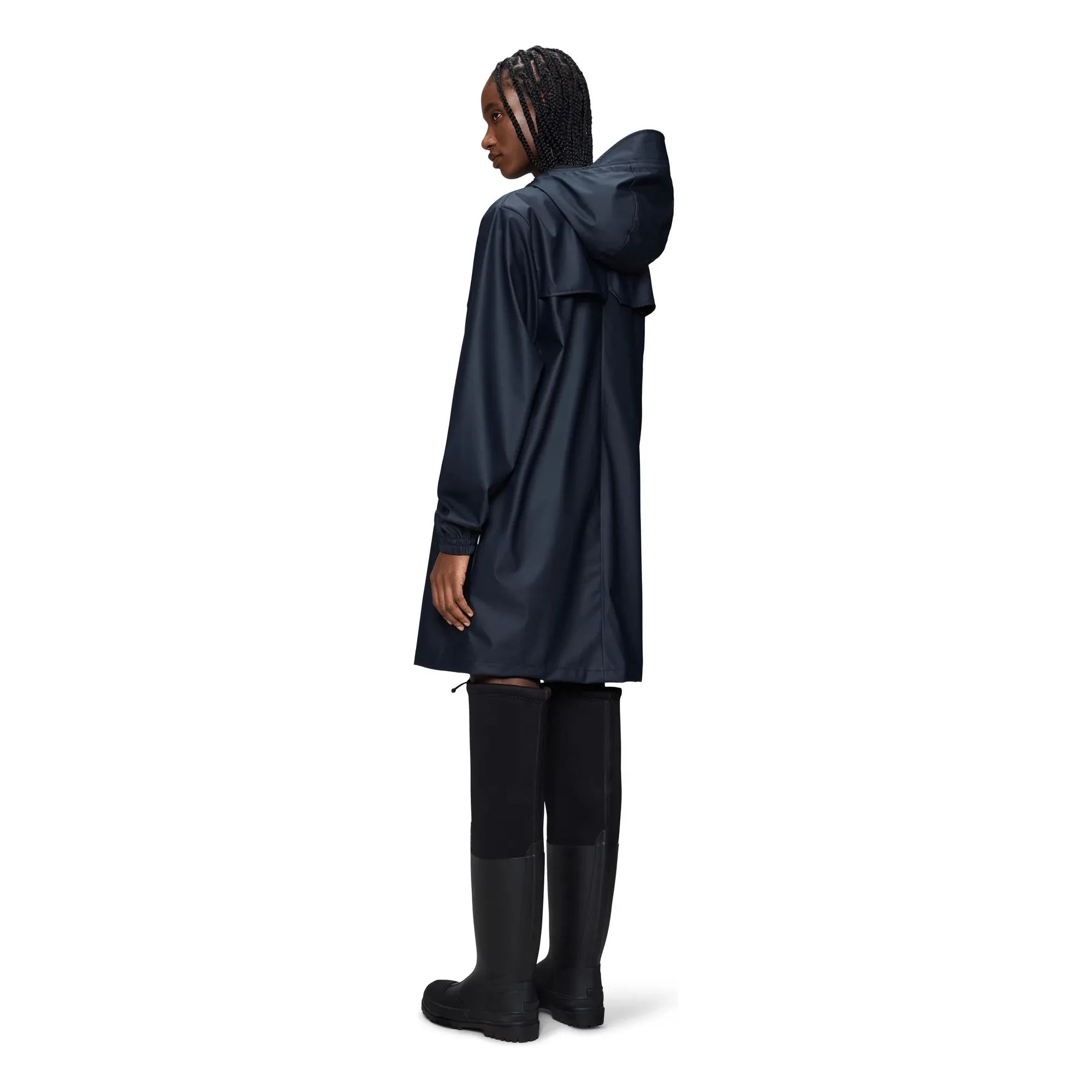 Rains - Storm Breaker W3 Langer Mantel | Marineblau