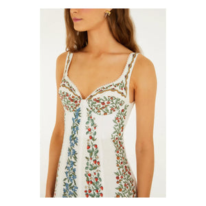 Farm Rio - Fruit Beauty Kleid | Weiß
