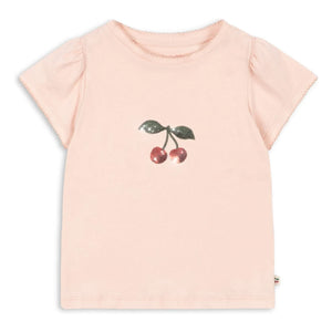 Konges Sløjd - Famo Cherry Bio-Baumwoll-T-Shirt | Rosa