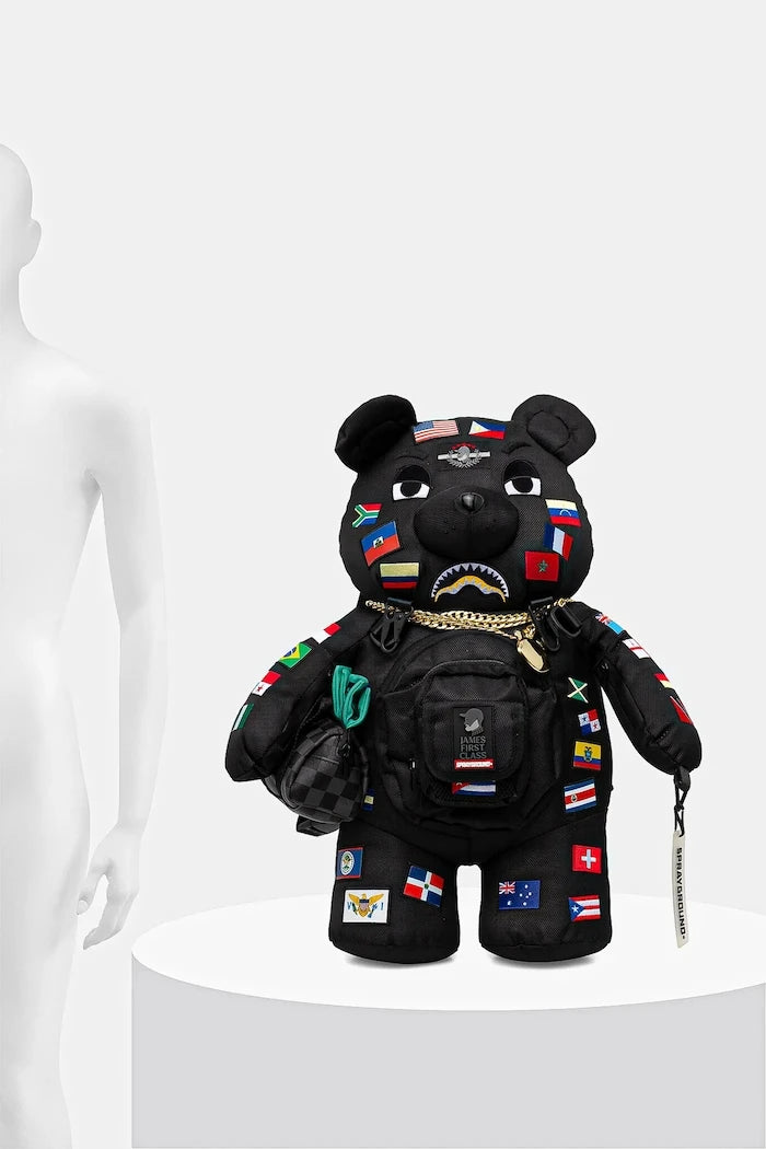 Sprayground - Siyah Küçük Boy Desenli Sırt Çantası 910B7742NSZ
