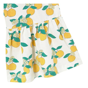 Tinycottons - Orange gerüschte Hose Bio-Baumwolle | Weiß