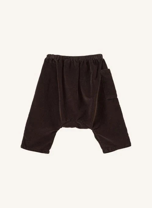 Caramel - Ficus Samt Harem Hose | Schokolade
