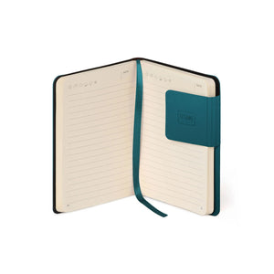Legami - Liniert Notizbuch mit monochromem Softcover - Tiefteal - Mein Notizbuch