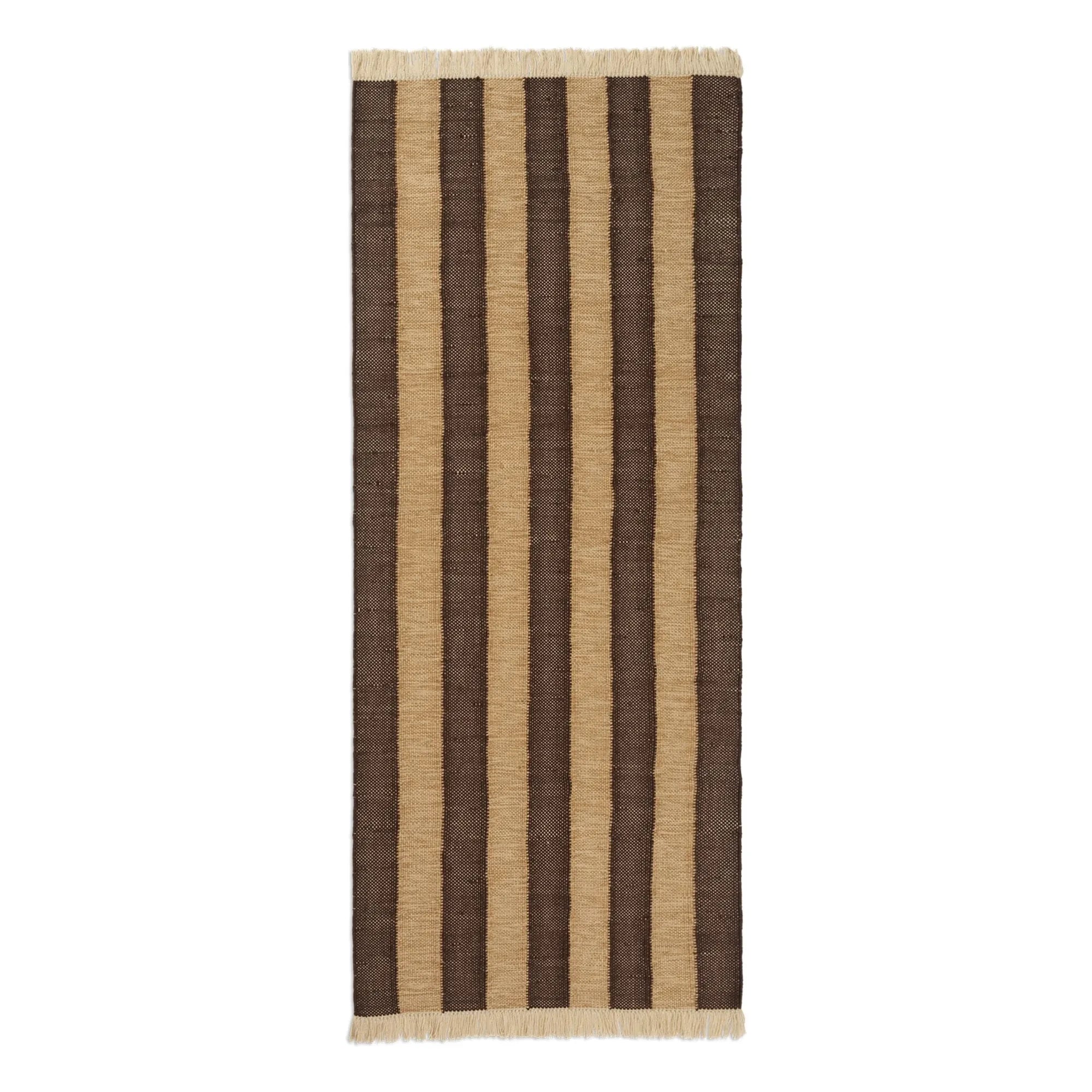 Ferm Living - Ives Teppiche | Schokolade