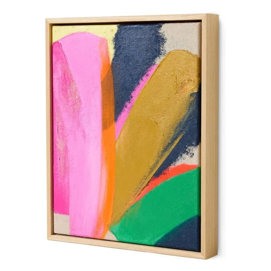 HKliving - Abstraktes Bild Bright Lights | Pink