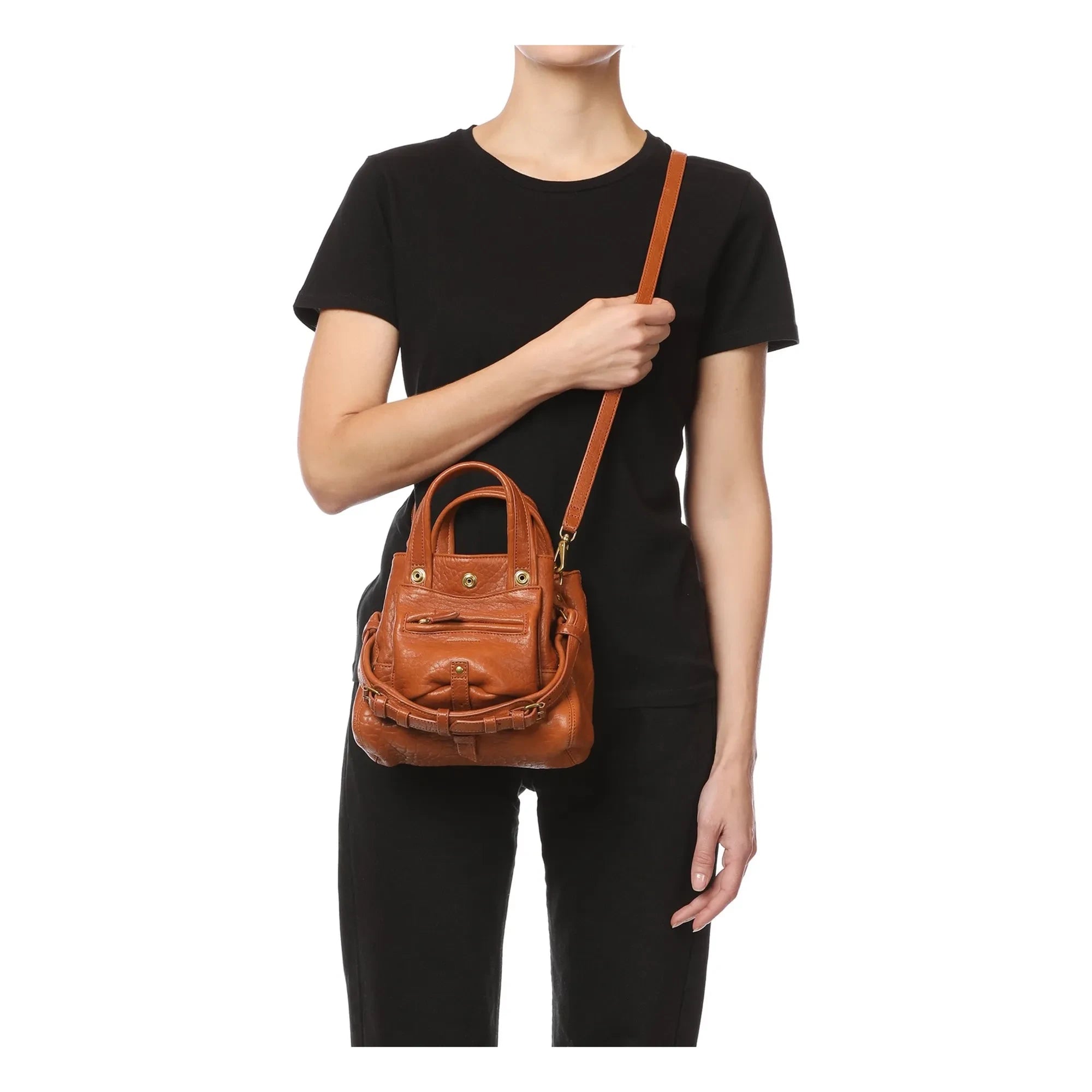 Jérôme Dreyfuss - Billy Nano Lammnappa-Tasche | Cognac