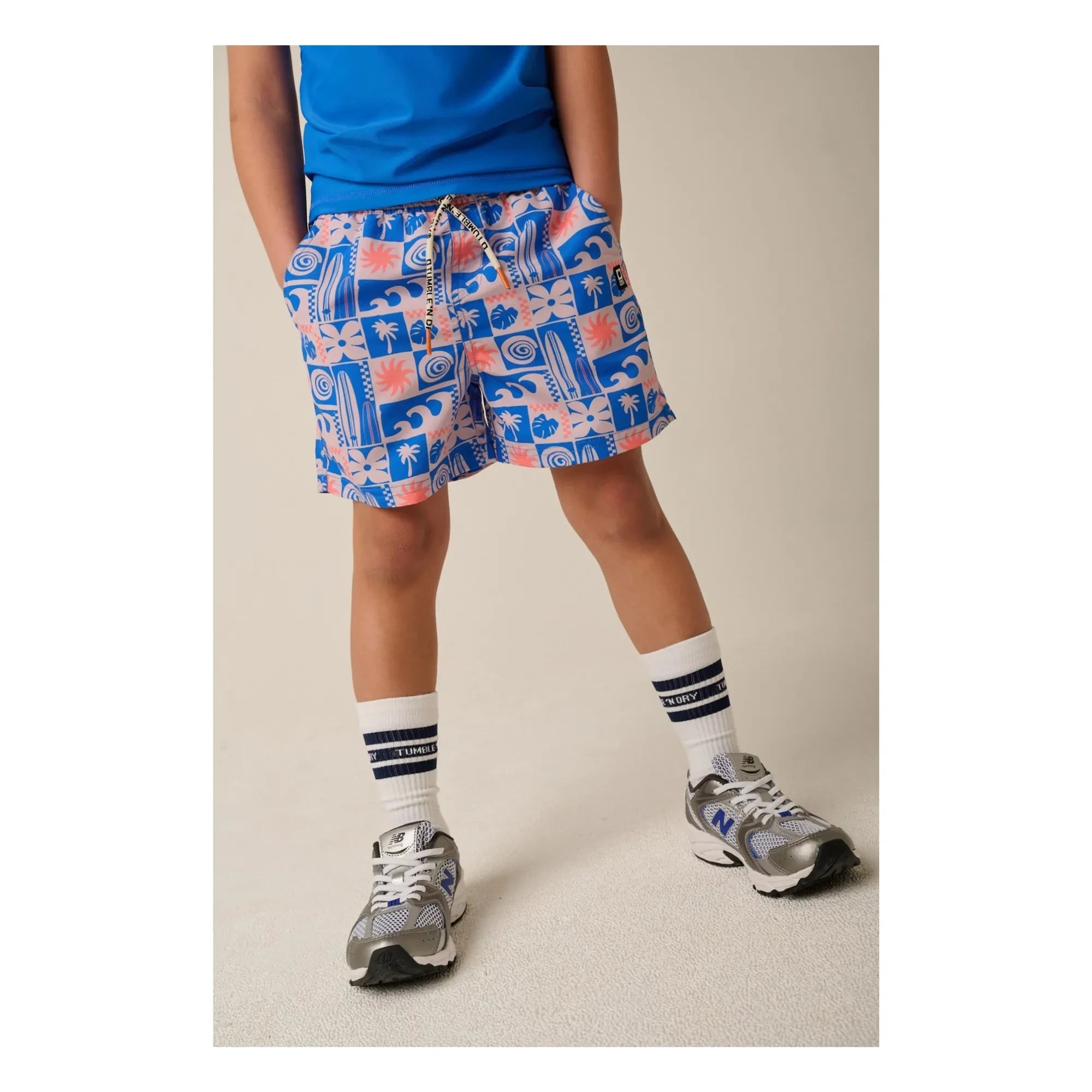 Tumble N'Dry – Piaui UV-Schutz-Badeshirt aus recycelter Faser | Blau