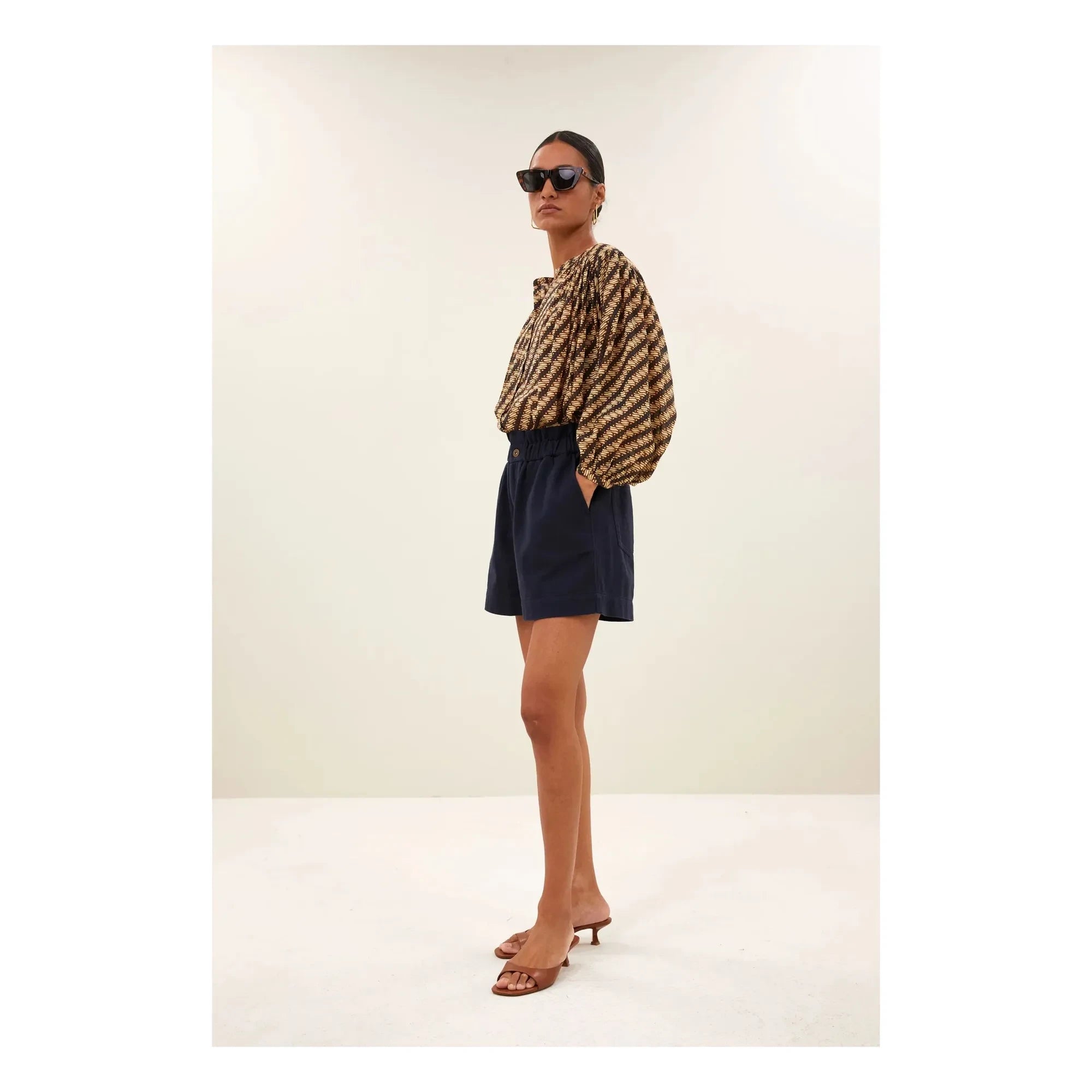 By Bar - Leon Baumwollshorts | Marineblau