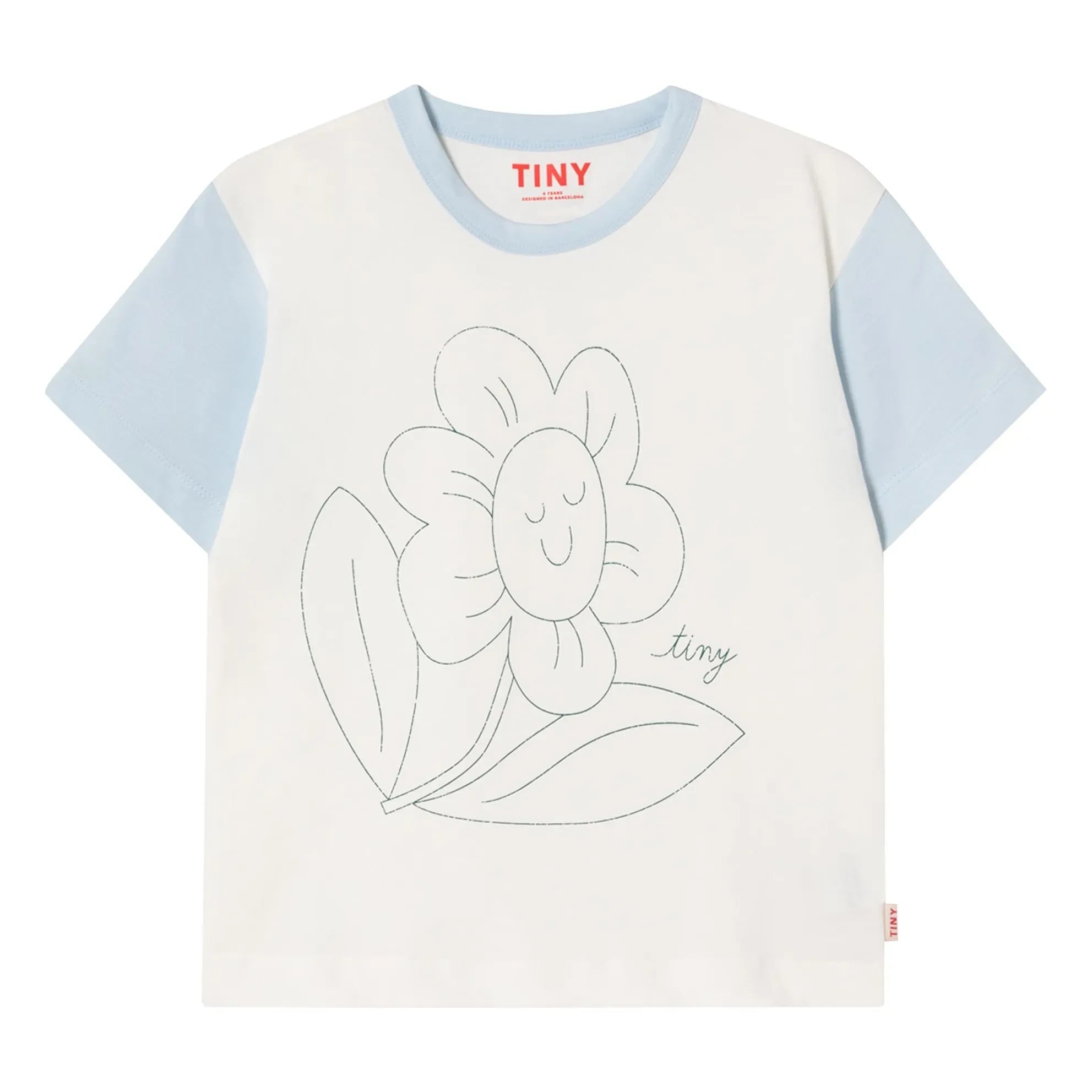 Tinycottons - Fleur Bio-Baumwoll-T-Shirt | Weiß
