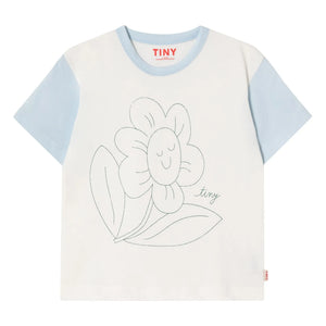 Tinycottons - Fleur Bio-Baumwoll-T-Shirt | Weiß