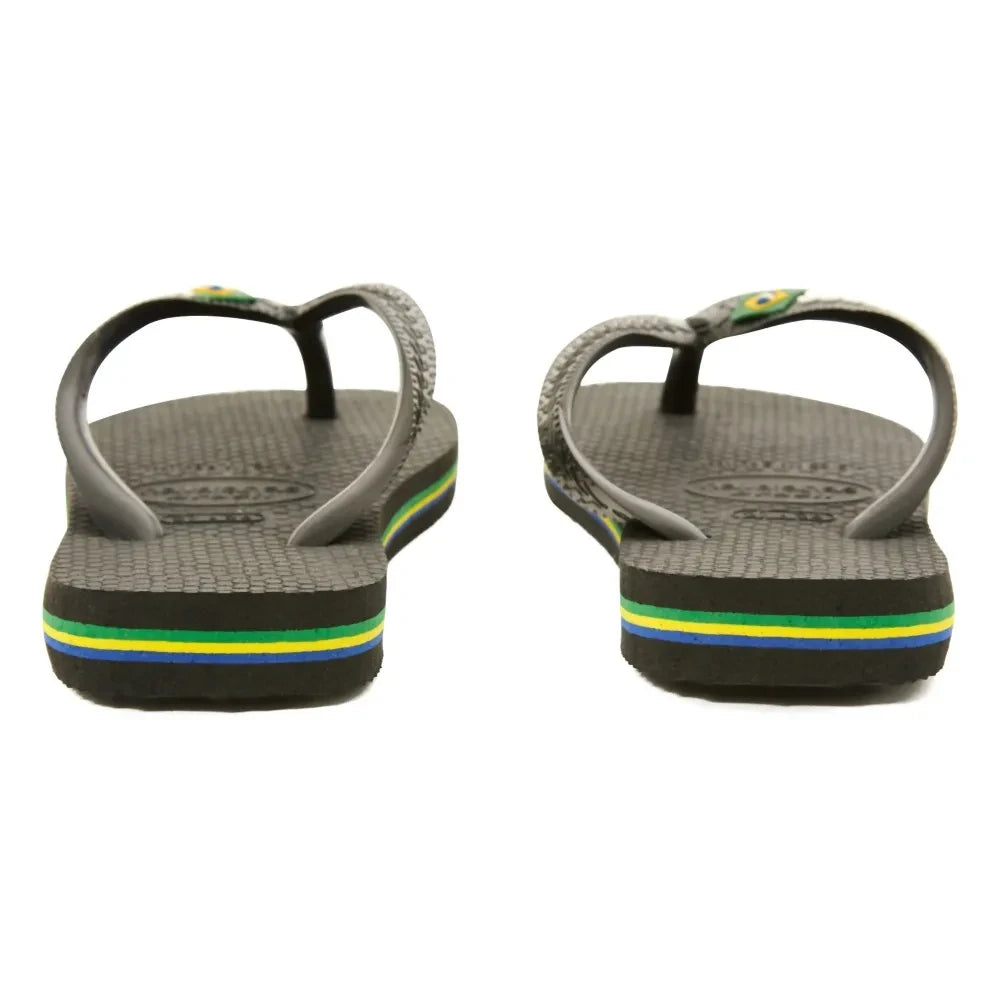 Havaianas - Zehentrenner Logo Brasil | Schwarz