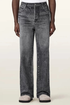 AllSaints wide leg erkek LENNY kot pantolon