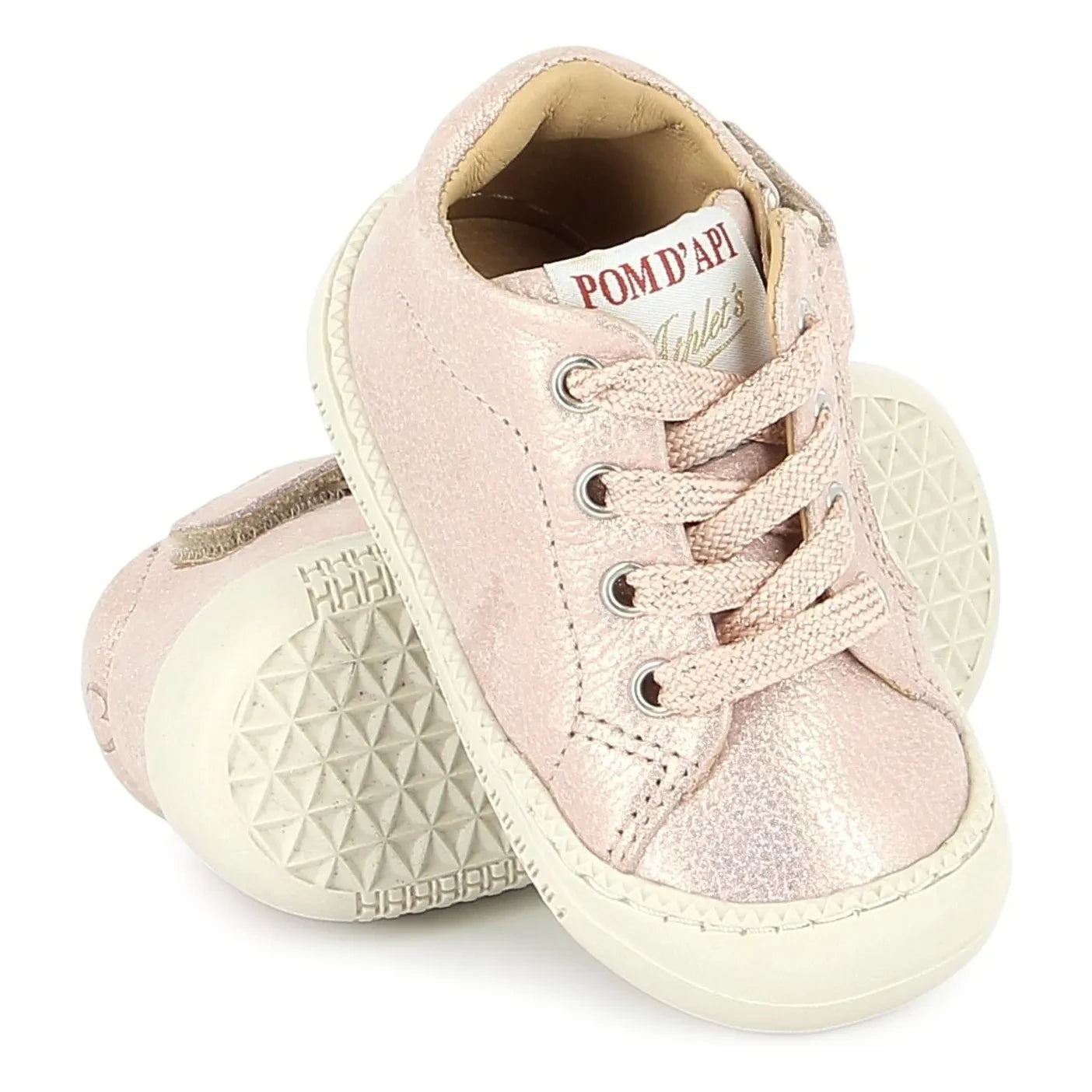 Pom d'Api - Glitzernde Stiefel Yaka Walk | Puderrosa