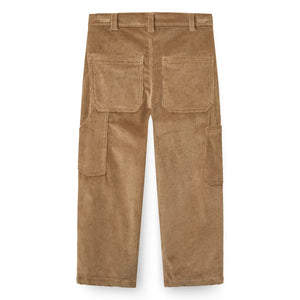 Copenhagen Colors - Locker geschnittene, bestickte Cordhose aus Bio-Baumwolle | Beige