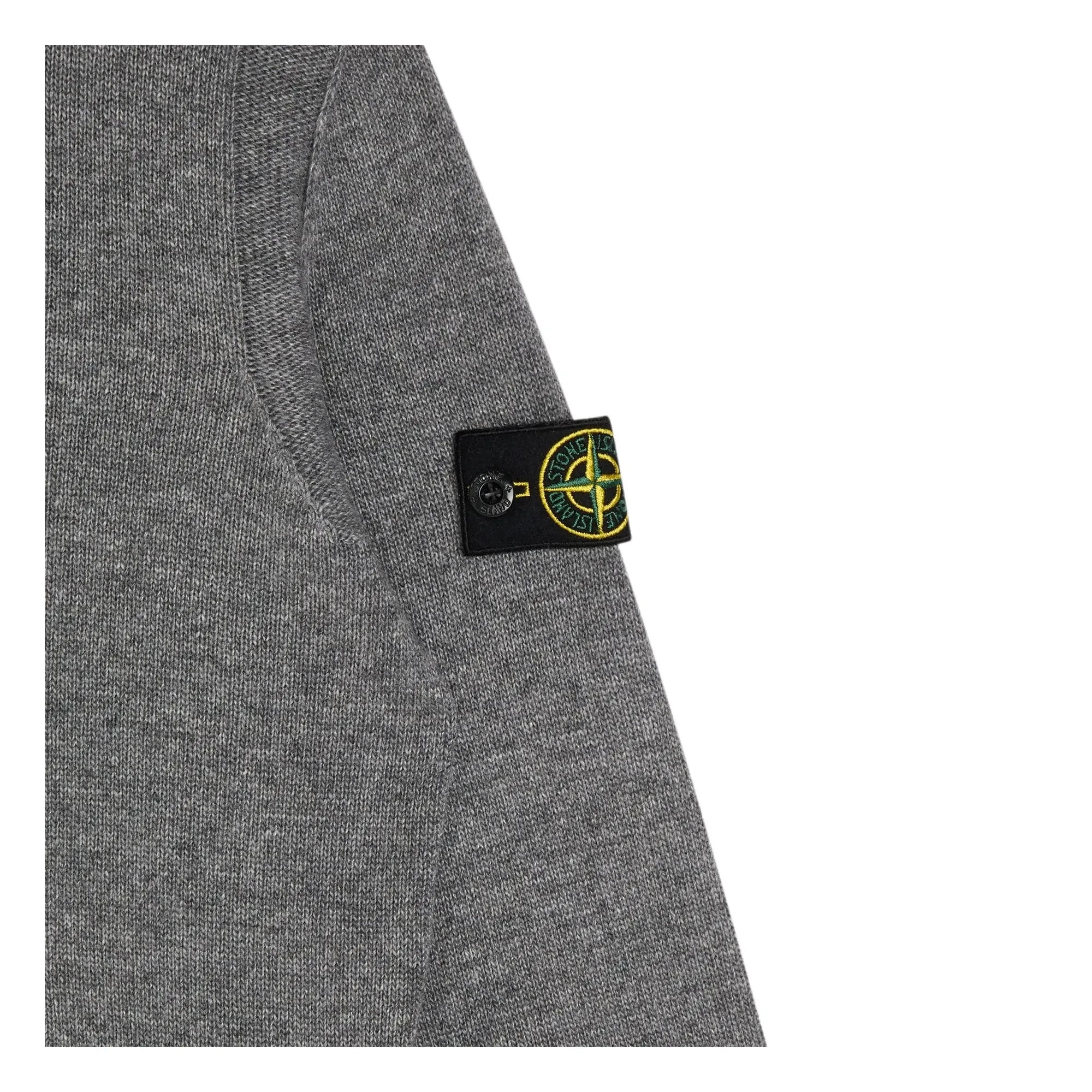 Stone Island - Logo Wollpullover | Grau