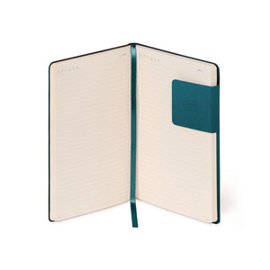 Legami - Liniert Notizbuch mit monochromem Softcover - Tiefteal - Mein Notizbuch