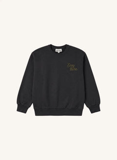 Smallable Kid - Arlo Easy Original Bio-Baumwoll-Sweatshirt | Schwarz