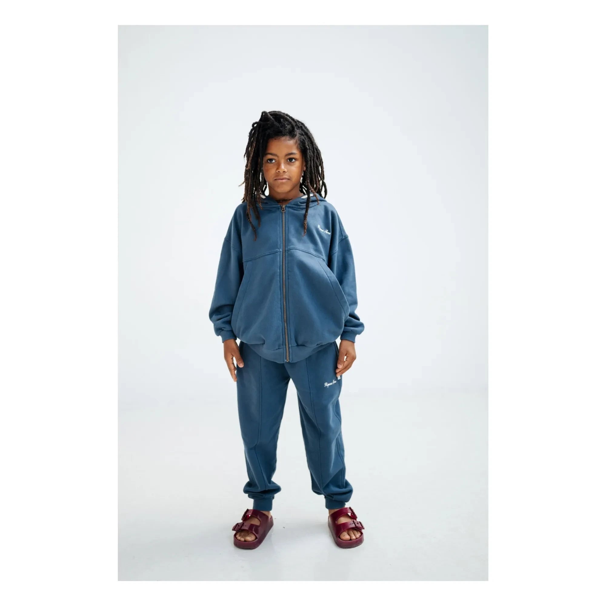 Repose AMS - Jogger aus Bio-Baumwolle mit Logo | Dunkelblau