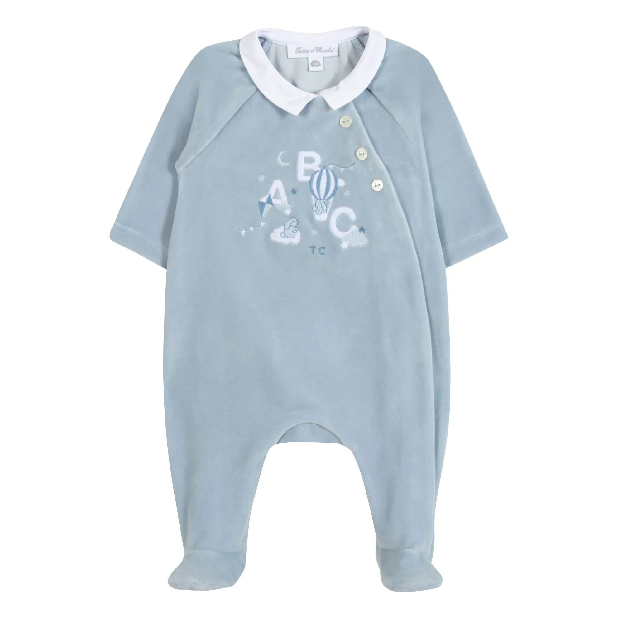 Tartine et Chocolat - ABC Pyjama | Grau-blau