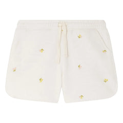 Bonpoint - Shorts aus Bio-Baumwollfleece Caroline Kirschen | Ecru