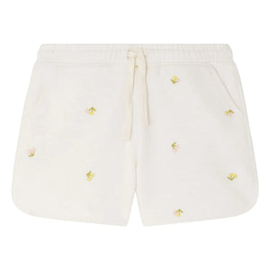 Bonpoint - Shorts aus Bio-Baumwollfleece Caroline Kirschen | Ecru