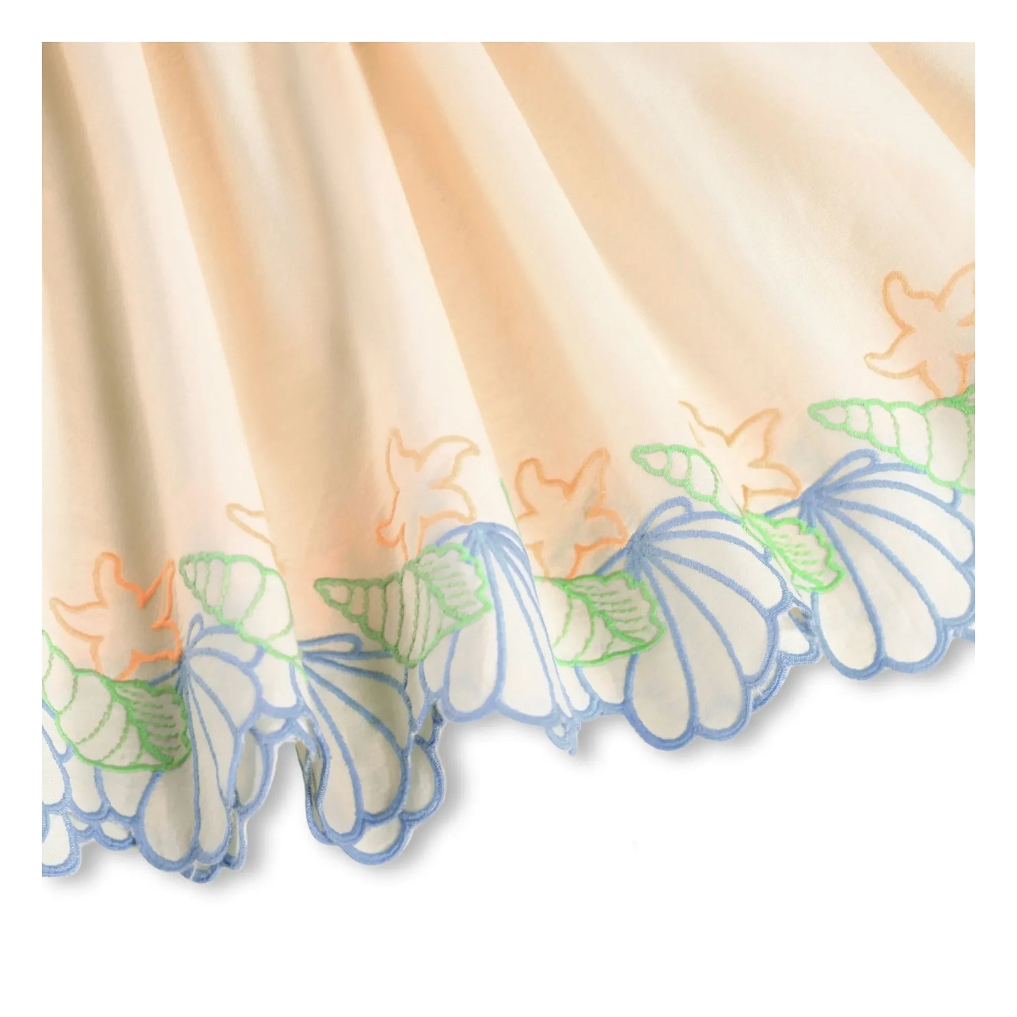 Molo - Cato Bio-Baumwoll-Kleid mit asymmetrischem Volant | Elfenbein