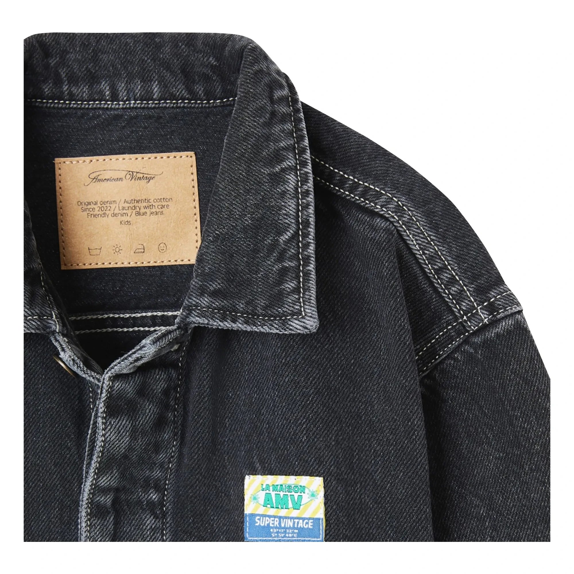 American Vintage - Yopday Jeansjacke | Schwarz Denim