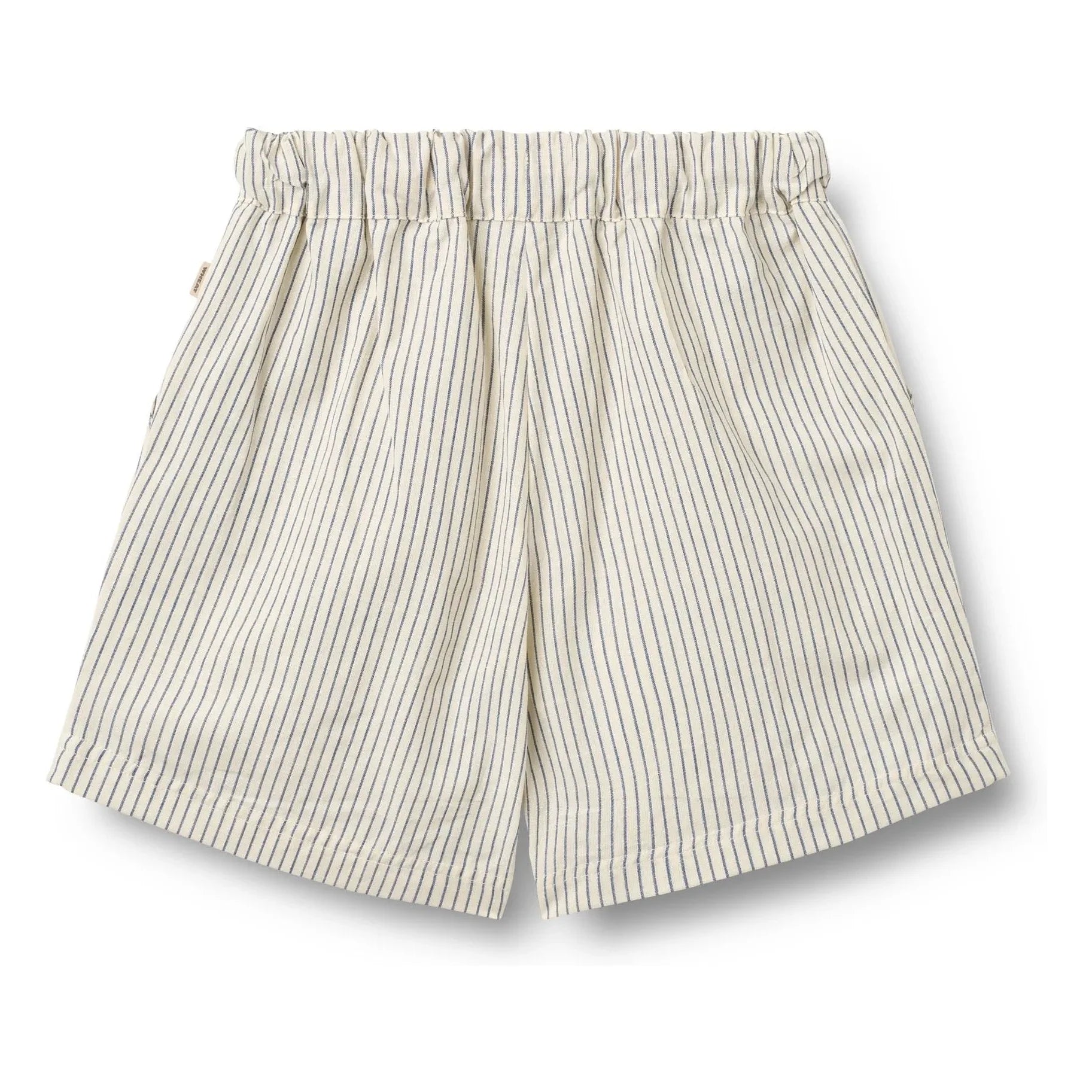 Wheat - Cuba Gestreifte Bio-Baumwollshorts | Ecru