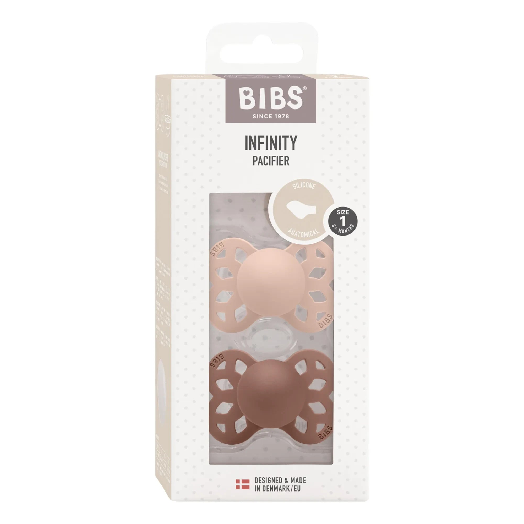 Bibs - Infinity anatomische Sauger - 2er Set | Terracotta