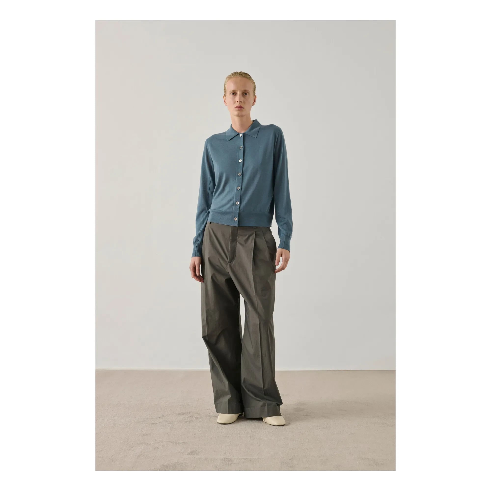 Soeur - Hailey Merinowoll-Strickjacke | Blau