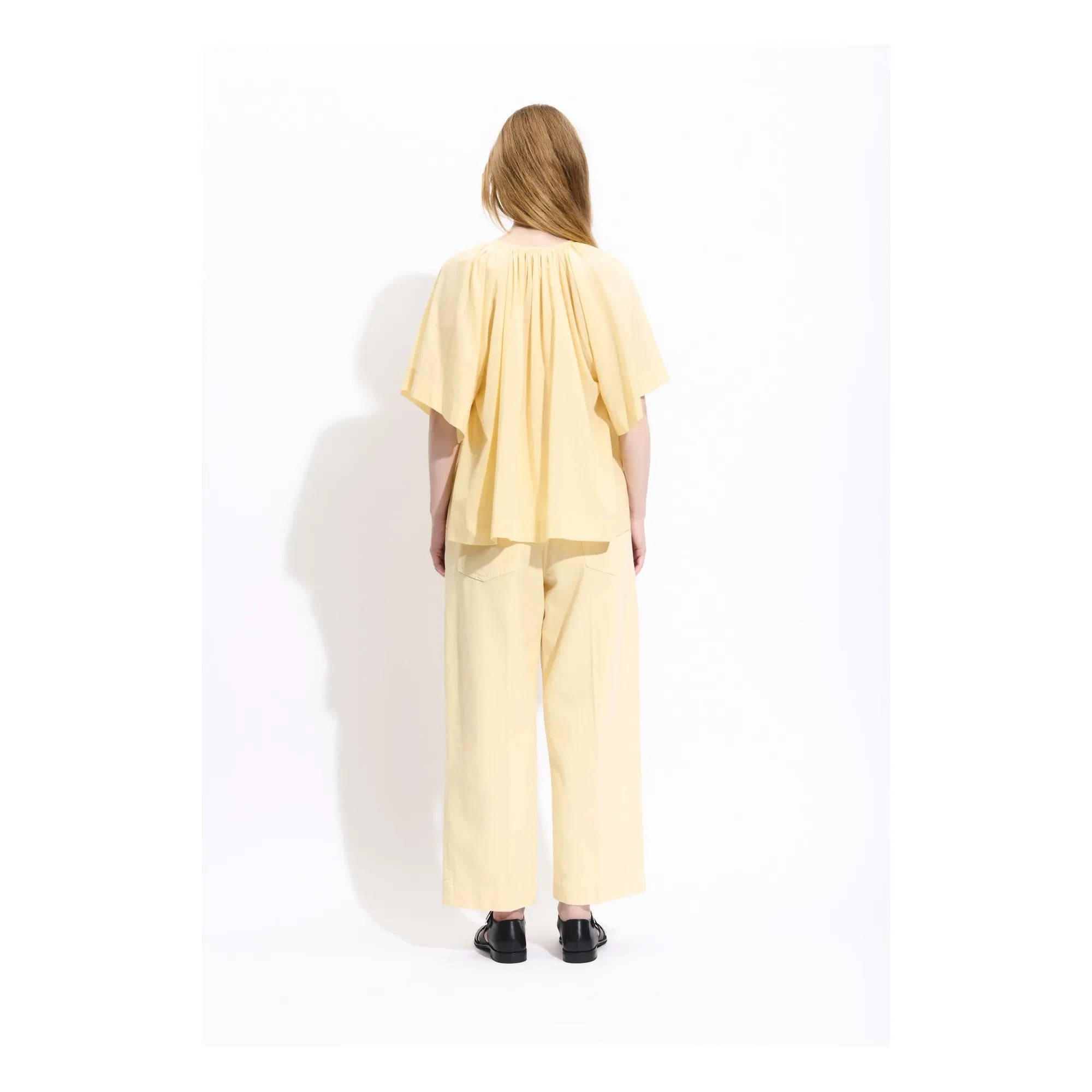 BELLEPIECE - Carmela Baumwollbluse | Gelb