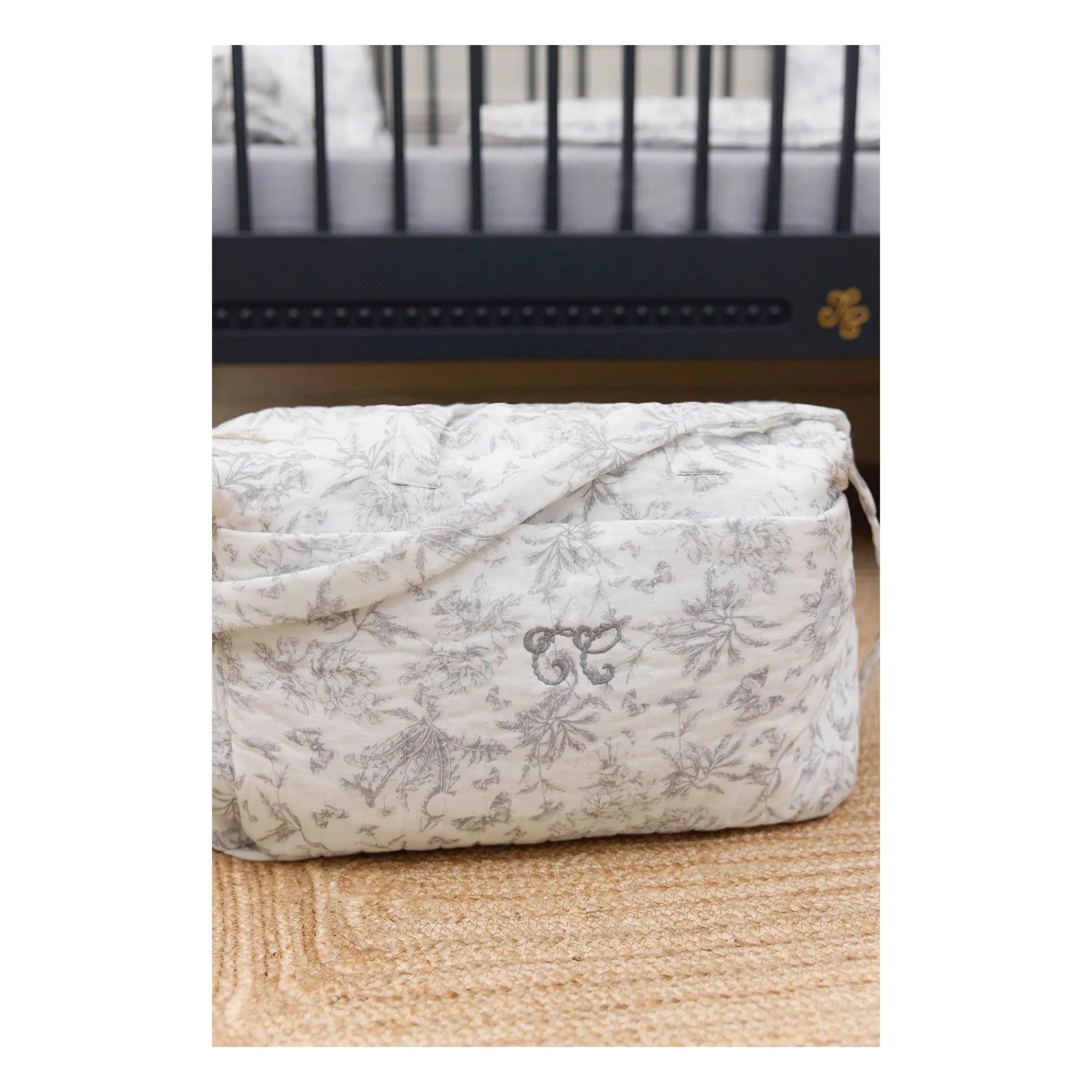 Tartine et Chocolat - Toile de Jouy Wickeltasche | Grau