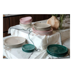 Maison Vessel – Blanca Häkelspitzenteller – 2er-Set | Jade