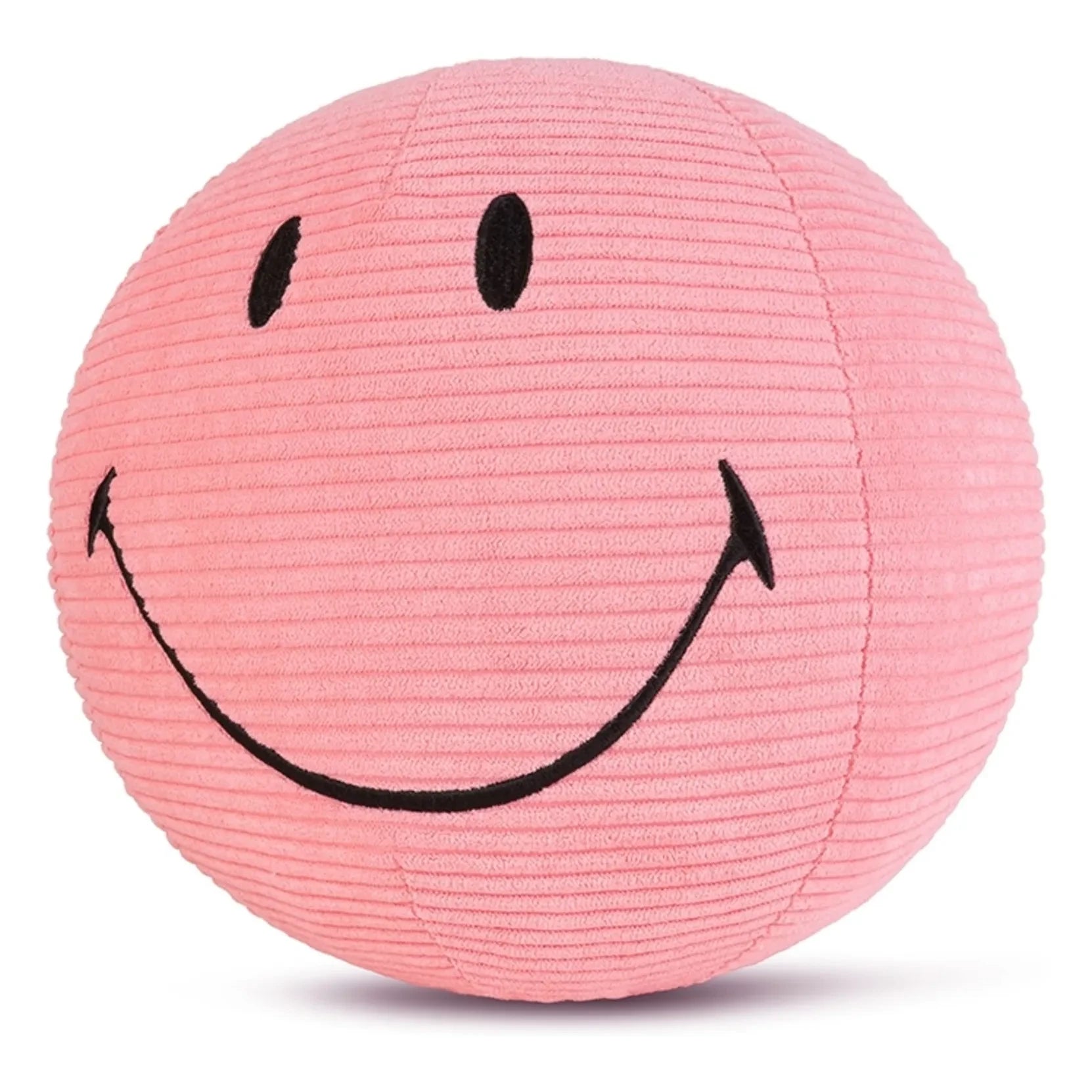 Bon Ton Toys - SMILEY - Smiley Plüschtier aus Samt-Kordsamt | Staubiges Rosa
